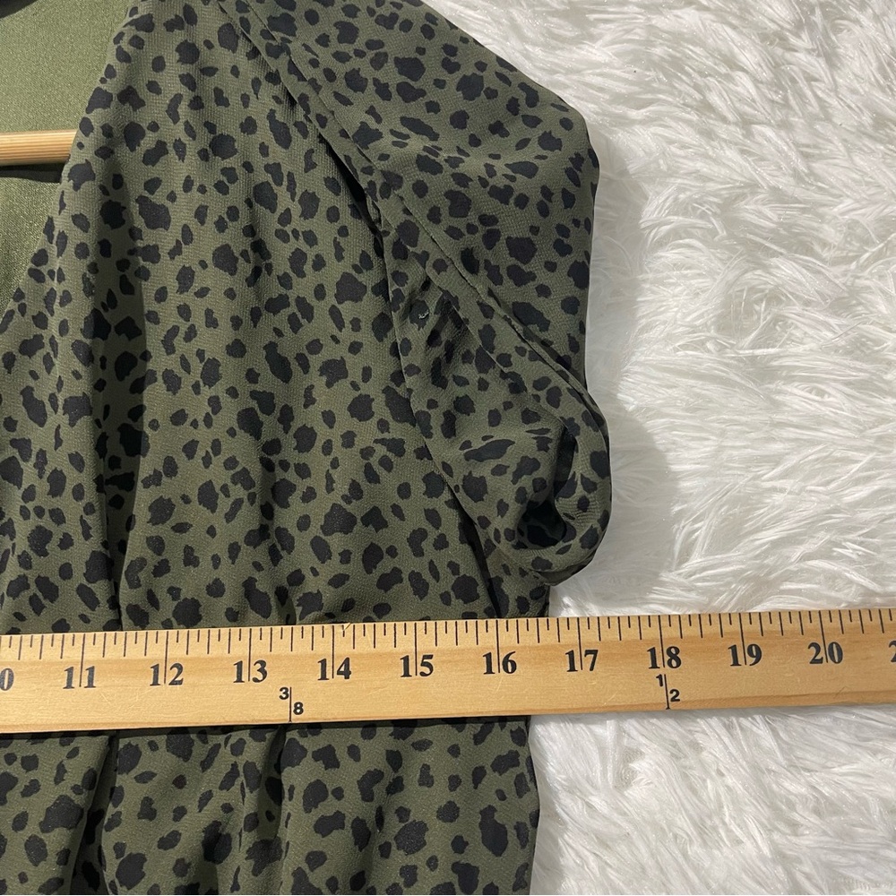 Anthropologie Sadie & Sage Olive Leopard Print Mini Dress Womens Size Small - Picture 5 of 8